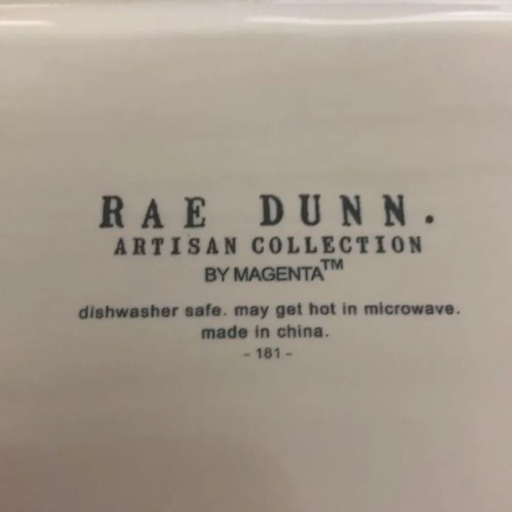 RAE DUNN White Ceramic Taste Nibble Eat Platter & Dish Set of 4